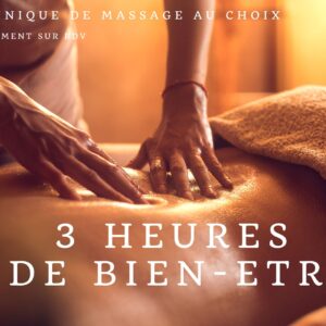 Carte 3 heures de massage